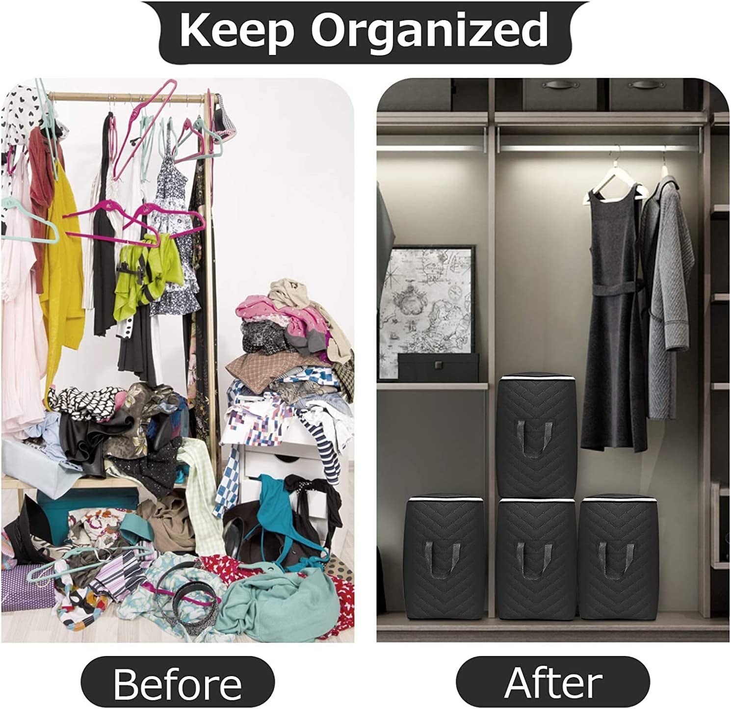 4 Pack Clothes Storage