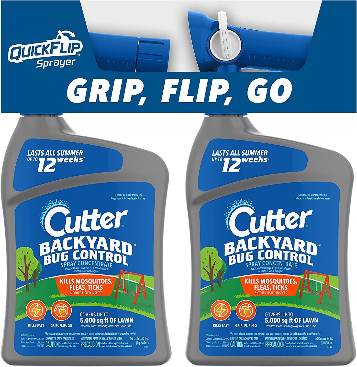 Cutter Backyard Ready To Use, 32 oz, Twin Pack