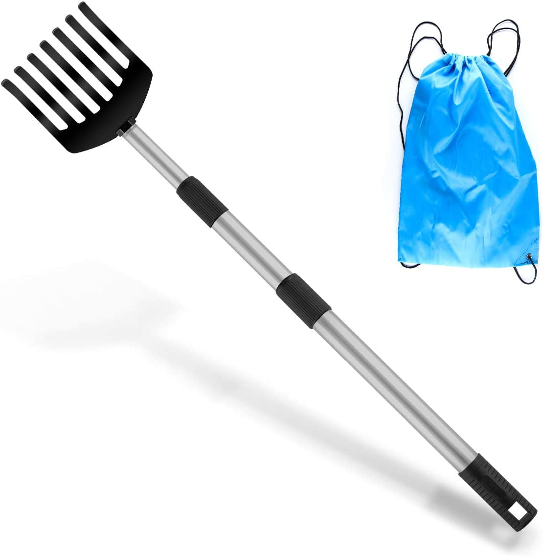  3-Stage Extendable Metal Dog Poop Rake 