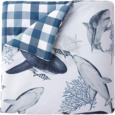 Kid Reversible Bed-In-A-Bag Comforter Set Full Shark