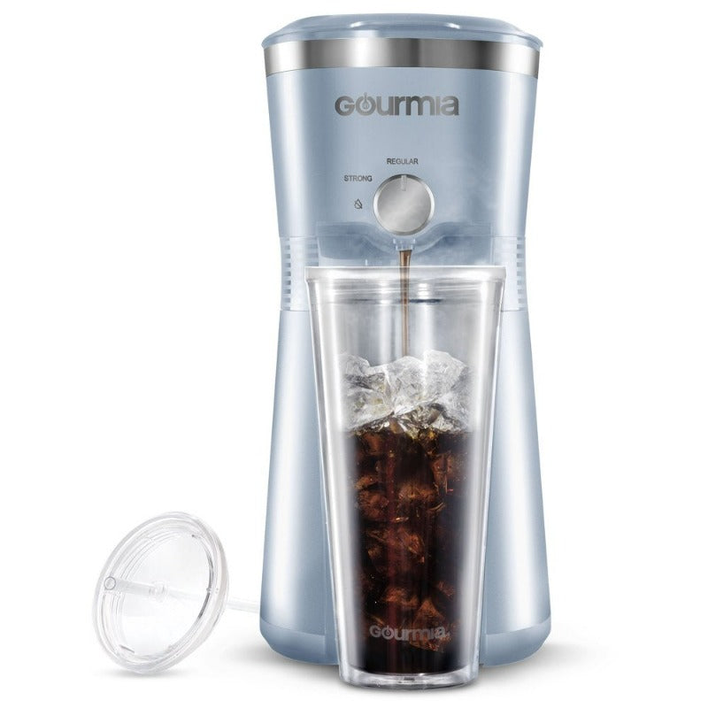 Gourmia Iced Coffee Maker with 25 Fl Oz. Reusable Tumbler