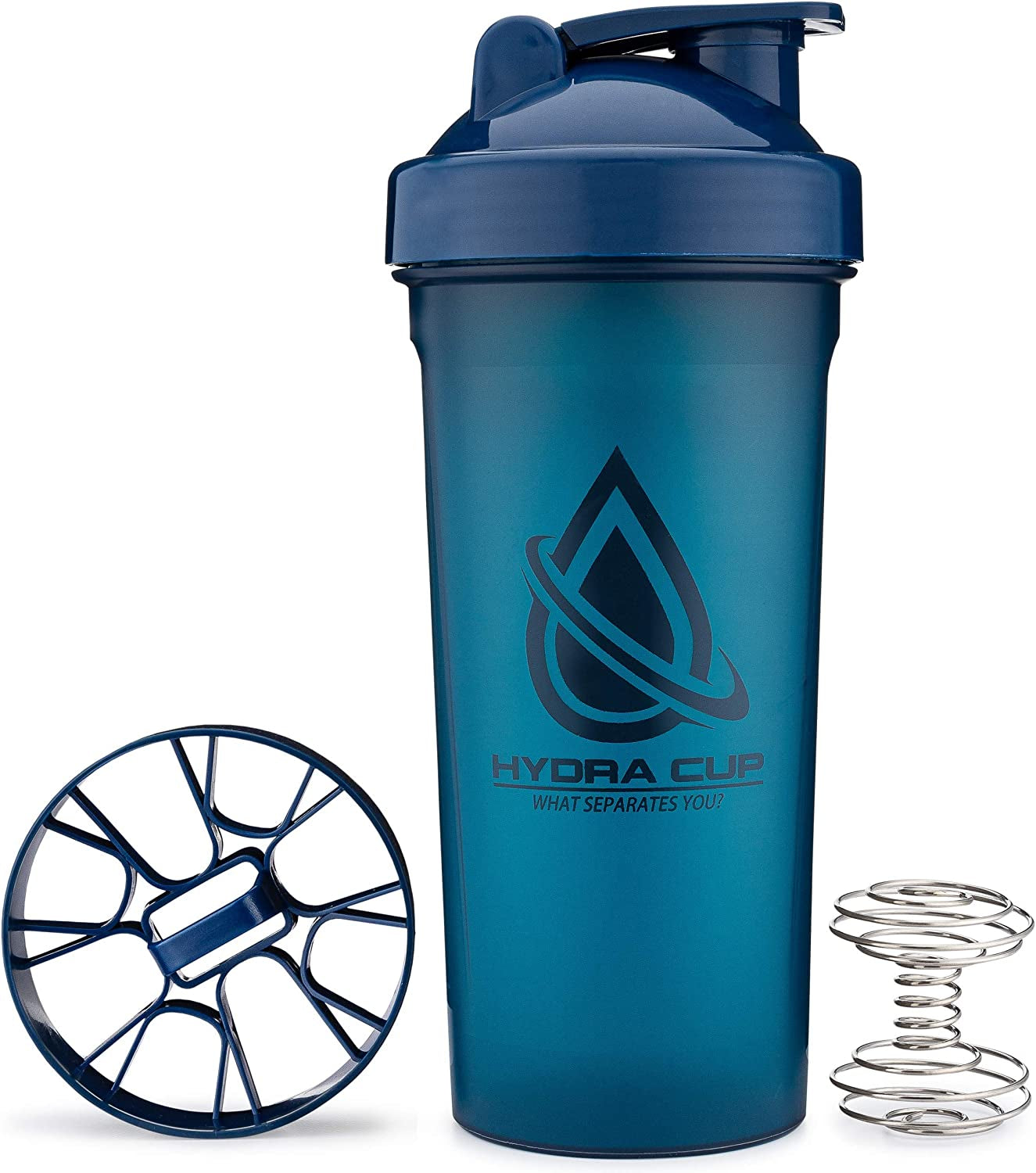 3 PACK - Extra Large Shaker Bottle, 45-Ounce Shaker Cup with Dual Blenders for Mixing Protein