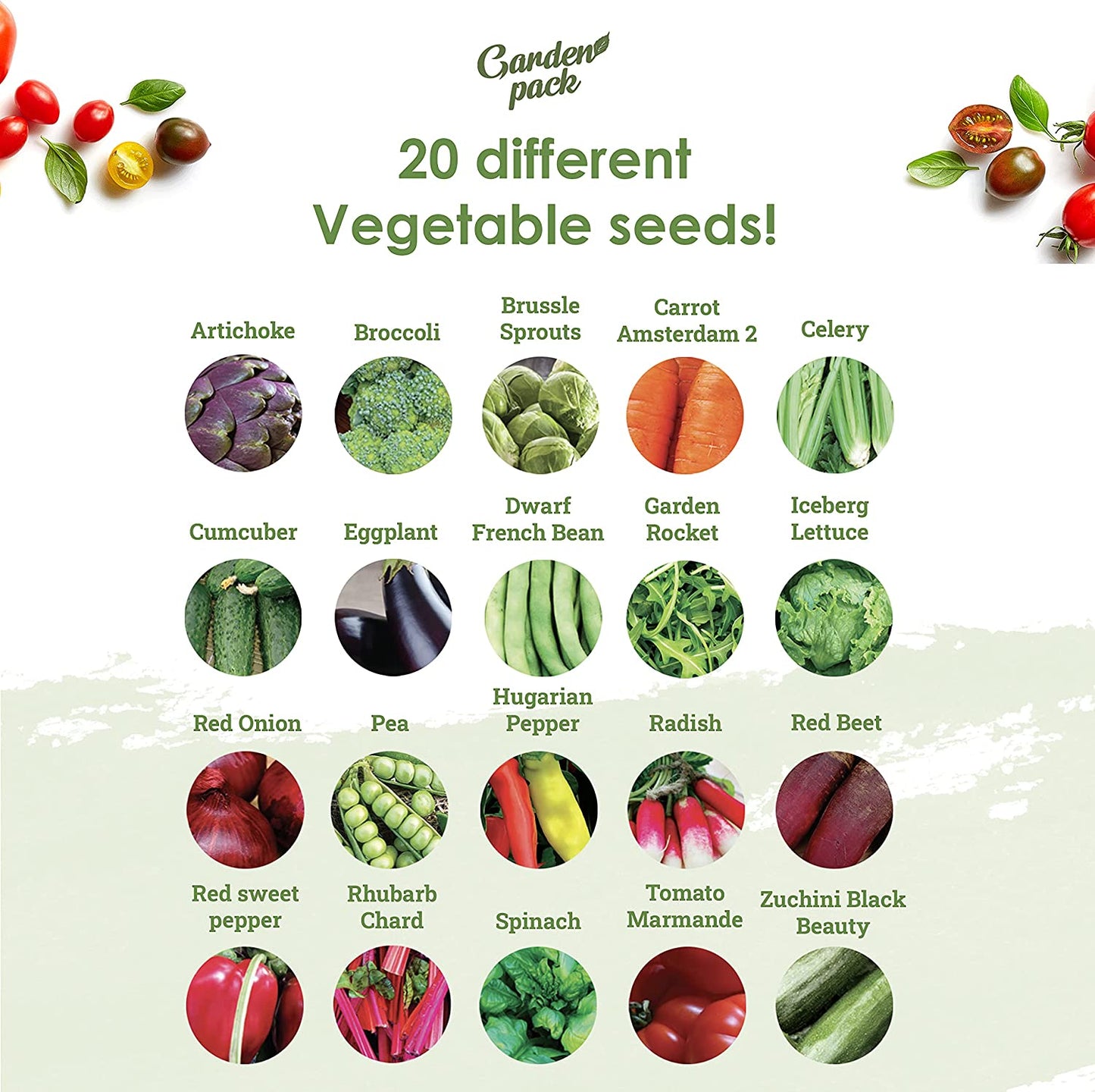 Grow Your Own Vegetables 20 Packet Variety