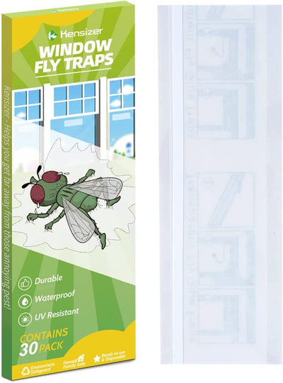  30-Pack Window Fly Traps for Indoors