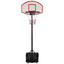  70" - 82" Height Adjustable Portable Basketball Hoop Stand System for Kids