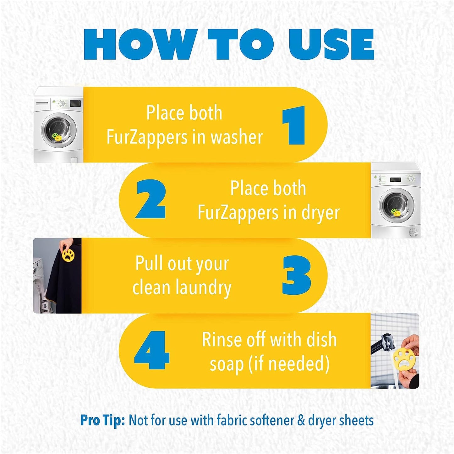 Pet Hair Remover for Laundry, 2 Count