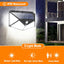2 Pack 100 LED Solar Power Motion Sensor Outdoor Garden Lamp 
