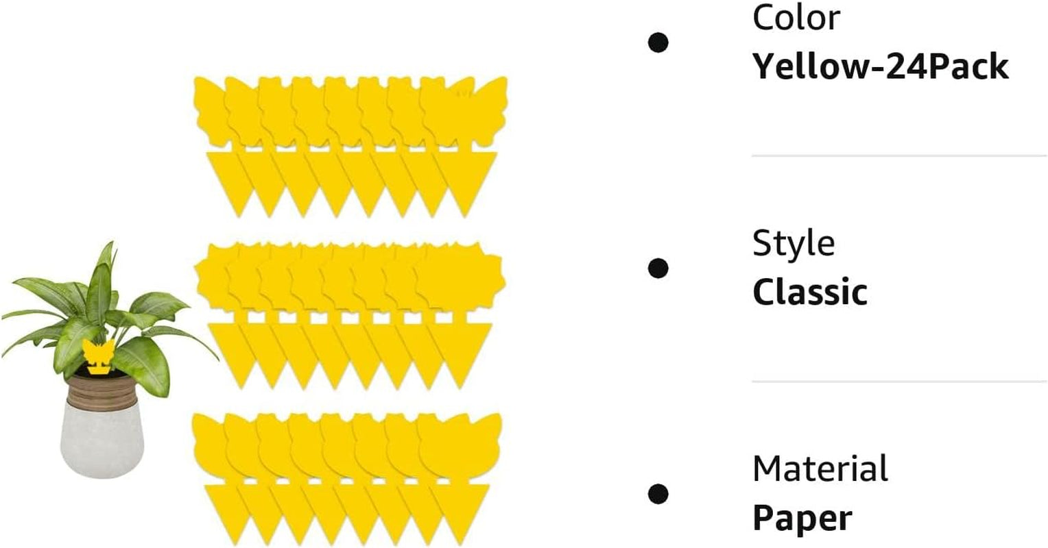 Enposmre 24 Pack Fruit Fly Traps for Indoors