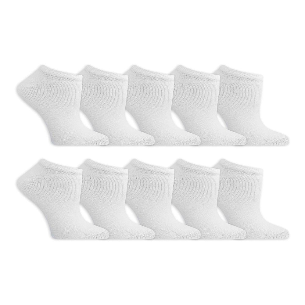 Athletic Works Women's Cushioned No Show Socks 10 Pack