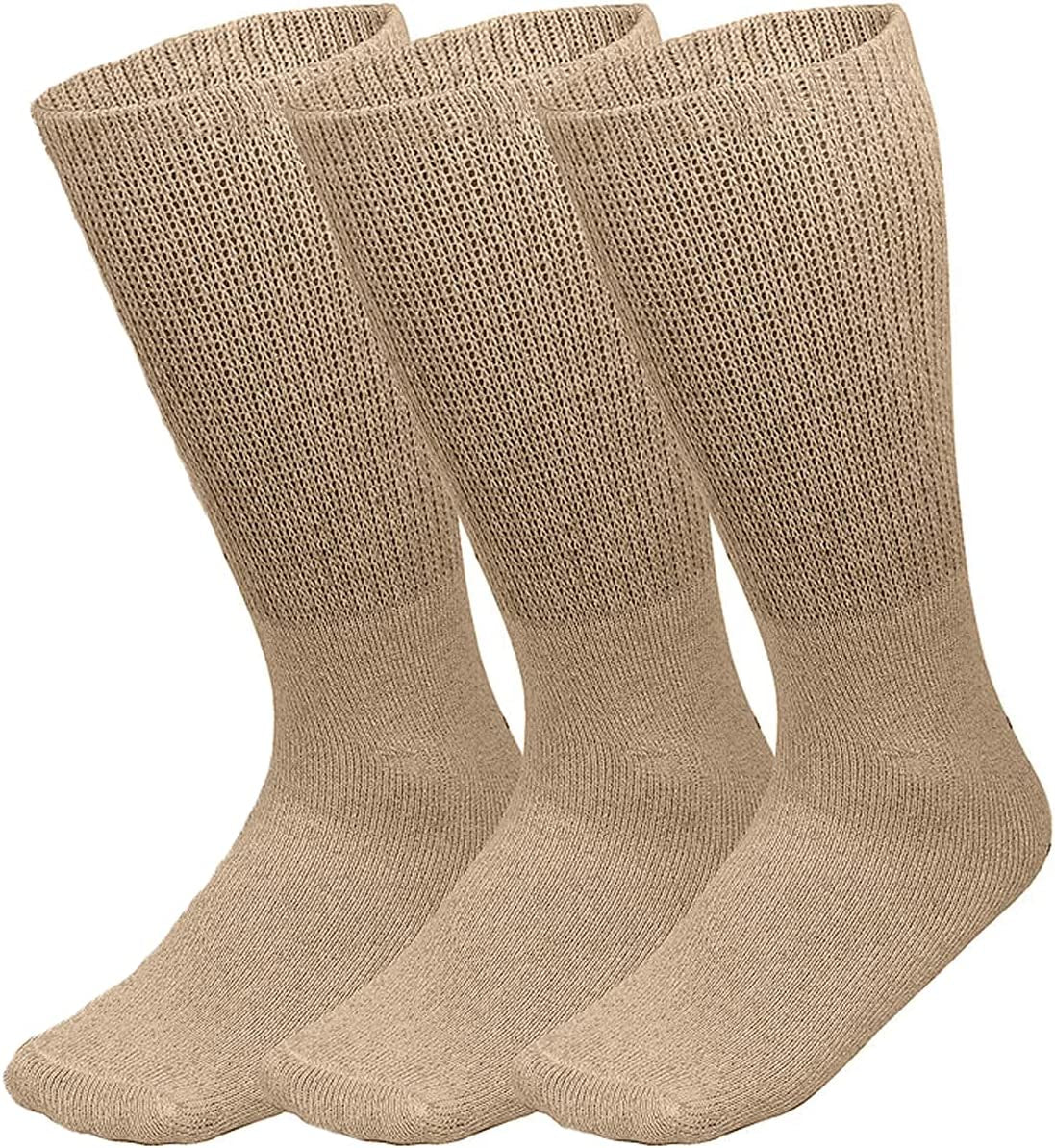 Physicians Approved Diabetic Socks Cotton Non-Binding Loose Fit Top Help Blood Circulation