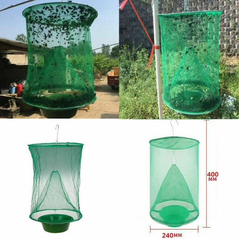  4 Pack Fly Trap Killer Bug Cage Net Perfect for Outdoors