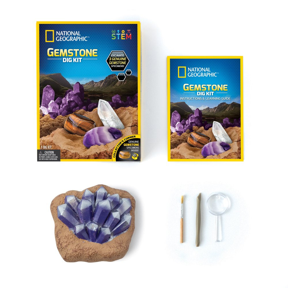 National Geographic Gemstone Dig Science Kit for Children