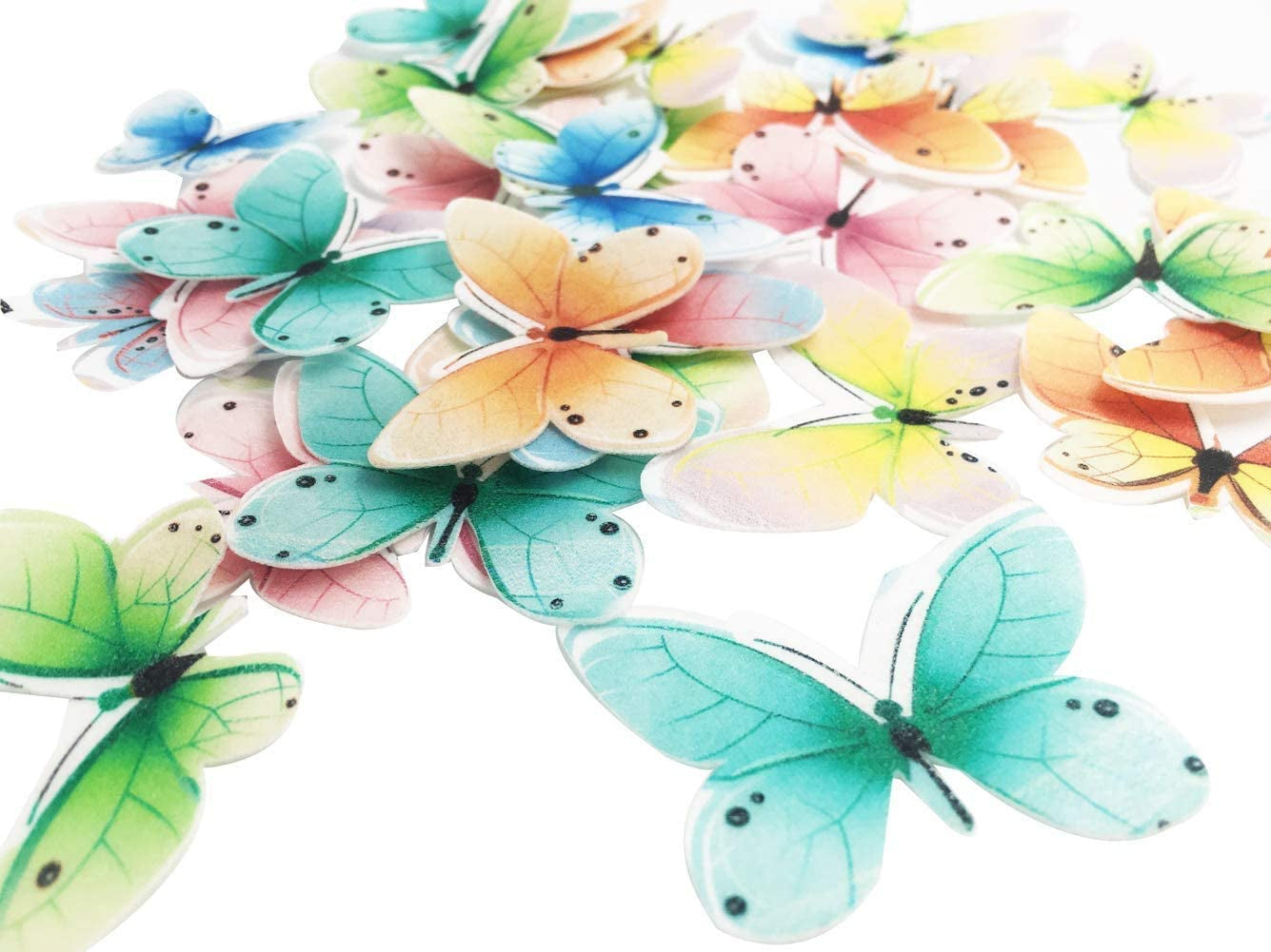 Set of 30 Edible Butterfly Cupcake Toppers 