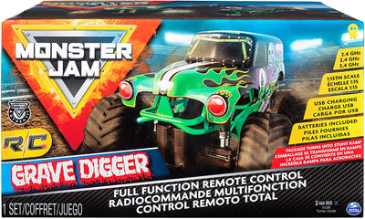 Monster Jam, Official Grave Digger Remote Control Truck 1:15 Scale, 2.4Ghz