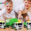 Garbage Truck Toys 3 Pcs | Trash Truck Toys for Boys Friction Powered with Lights & Sounds | Includes Waste Management, Sanitation Truck & Recycling