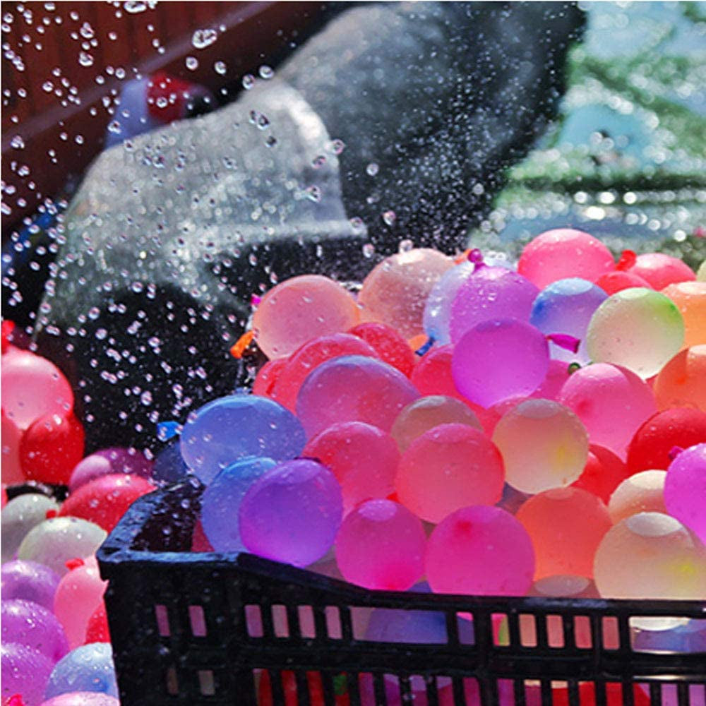  500 Pack Water Balloons with Quick Refill Kits, Eco-Friendly Latex Water Bomb Balloons for Kids and Adults Water Fight Games 