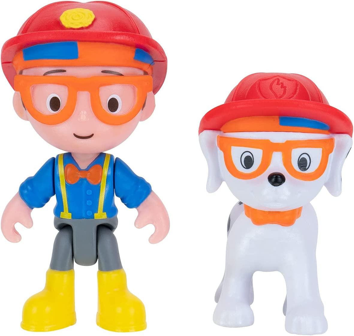 Blippi Fire Truck - Fun Freewheeling Vehicles with Freewheeling Features Including 3 Firefighter and Fire Dog, Sounds and Phrases - Educational Vehicles for Toddlers and Young Kids