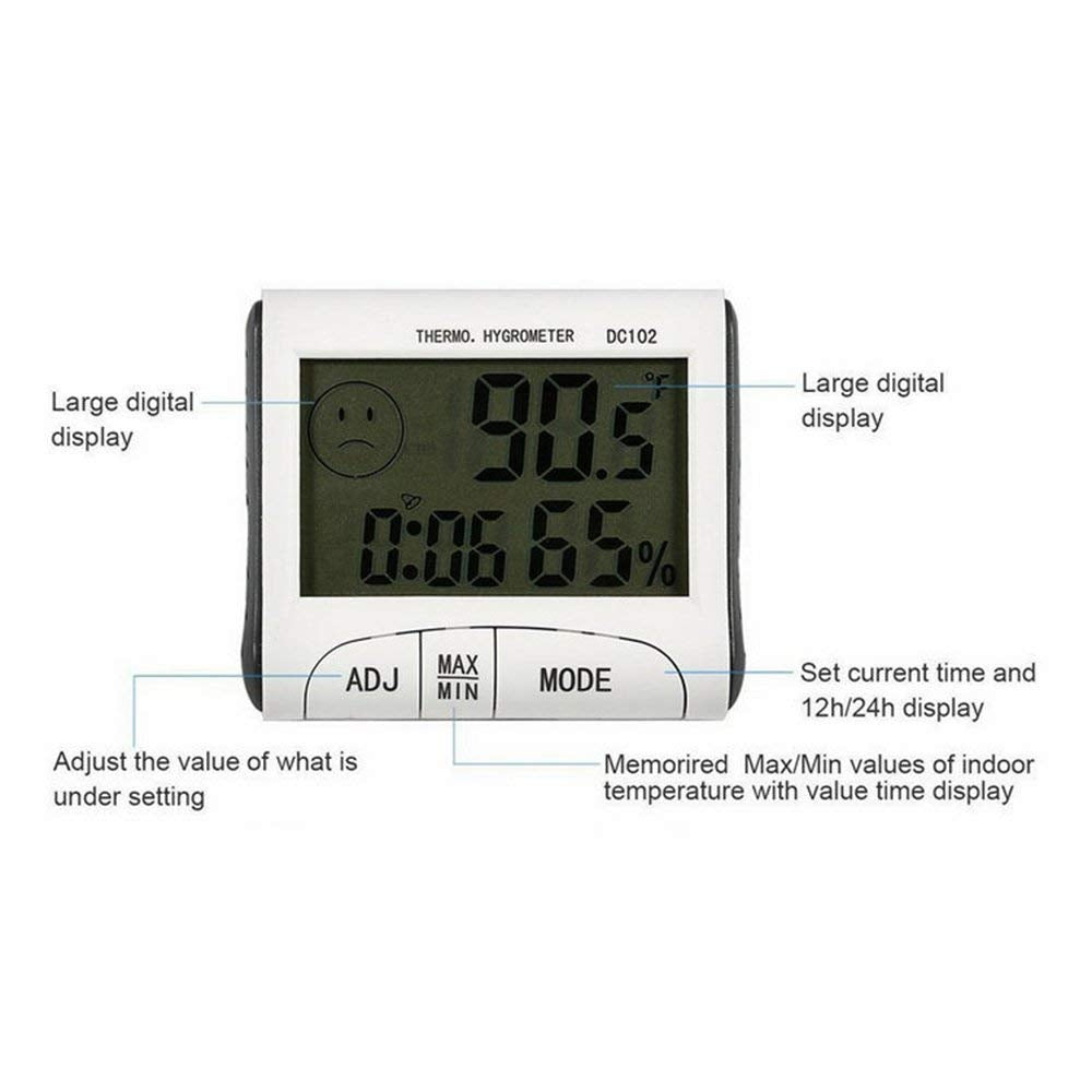  Accurate Digital Thermometer Indoor Outdoor  with Magnet 