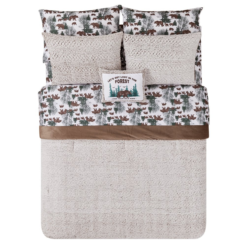 8-Piece Brown Forest Bed
