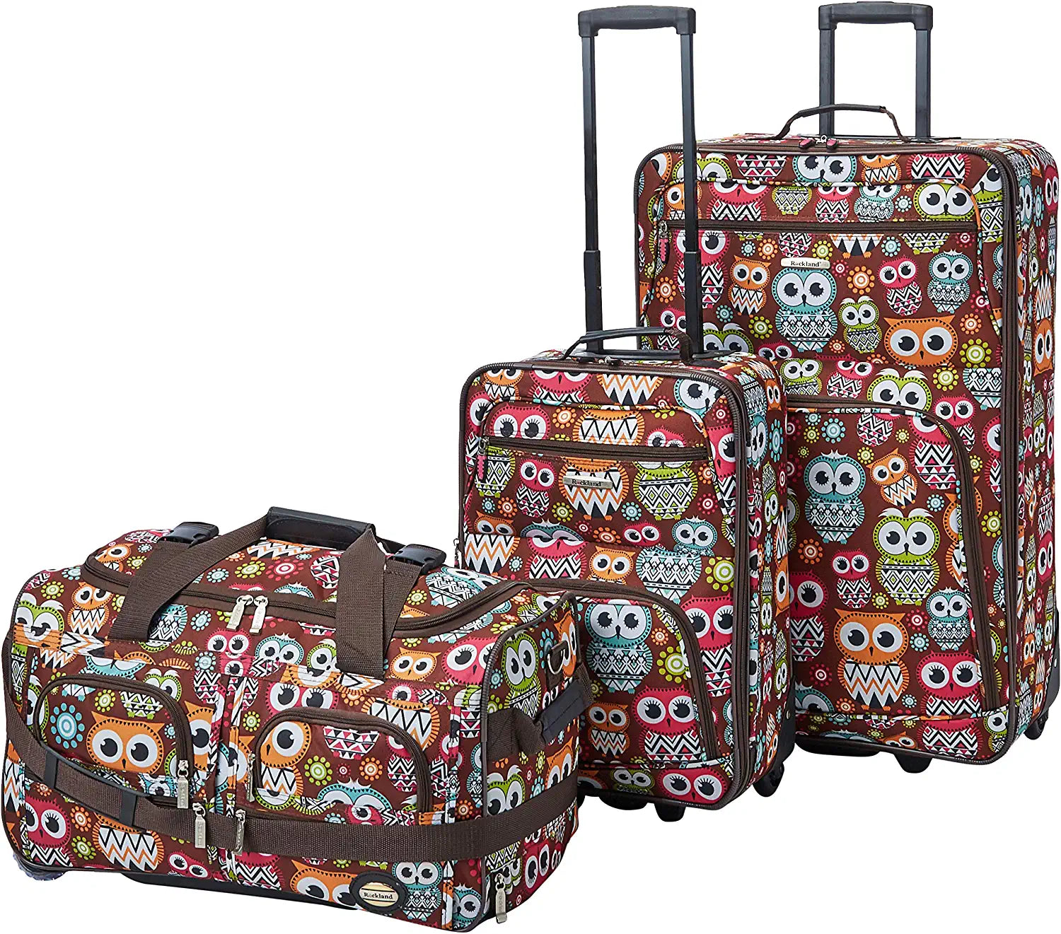 Rockland Vara Softside 3-Piece Upright Luggage Set(20/22/28)