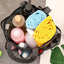 Siaomo Natural Mesh Shower Caddy Portable Shower Tote Bag for College Dorm Essentials, Bathroom, Gym, Camp, Travel, Hanging Shower Caddy Basket, Quick Dry Toiletry Bag (8-Pockets | Black)