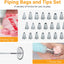 32-Piece Piping Bags and Tips Set