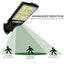 Solar Street Light Motion Sensor Lamp 600W Outdoor Solar Lamp Waterproof Parking Lot Wall Lights with Remote Control,2 PCS