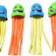  Dive Jellyfish Toys 6-Pack Weighted Catch and Retrieval Game for Swimming Pool & Bath Tub for Kids Multi Color Rings Underwater Dive Practice Education Learn