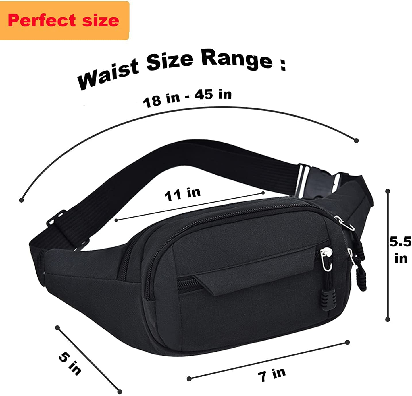 Large Fanny Pack for Men&Women