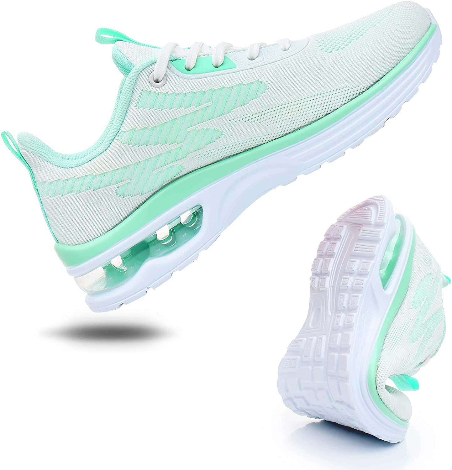 Womens Running Shoes Air Cushion Outdoor Walking Sneakers Girl Casual Tennis Memory Foam Footwear for Students Teens