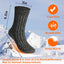 5 Pairs Mens Warm Wool Socks Thick Winter Thermal Stripe Wool Crew Socks