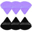 6 Pieces Powder Puff Face Soft Triangle Makeup Puff for Loose Powder Body Powder, Wedge Shape Velour Cosmetic Sponge for Contouring, Under Eyes and Corners, Beauty Makeup Tools