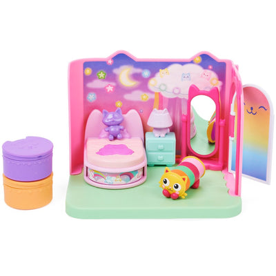 Gabby’S Dollhouse, Pillow Cat’S Sweet Dreams Bedroom Playset with Figure