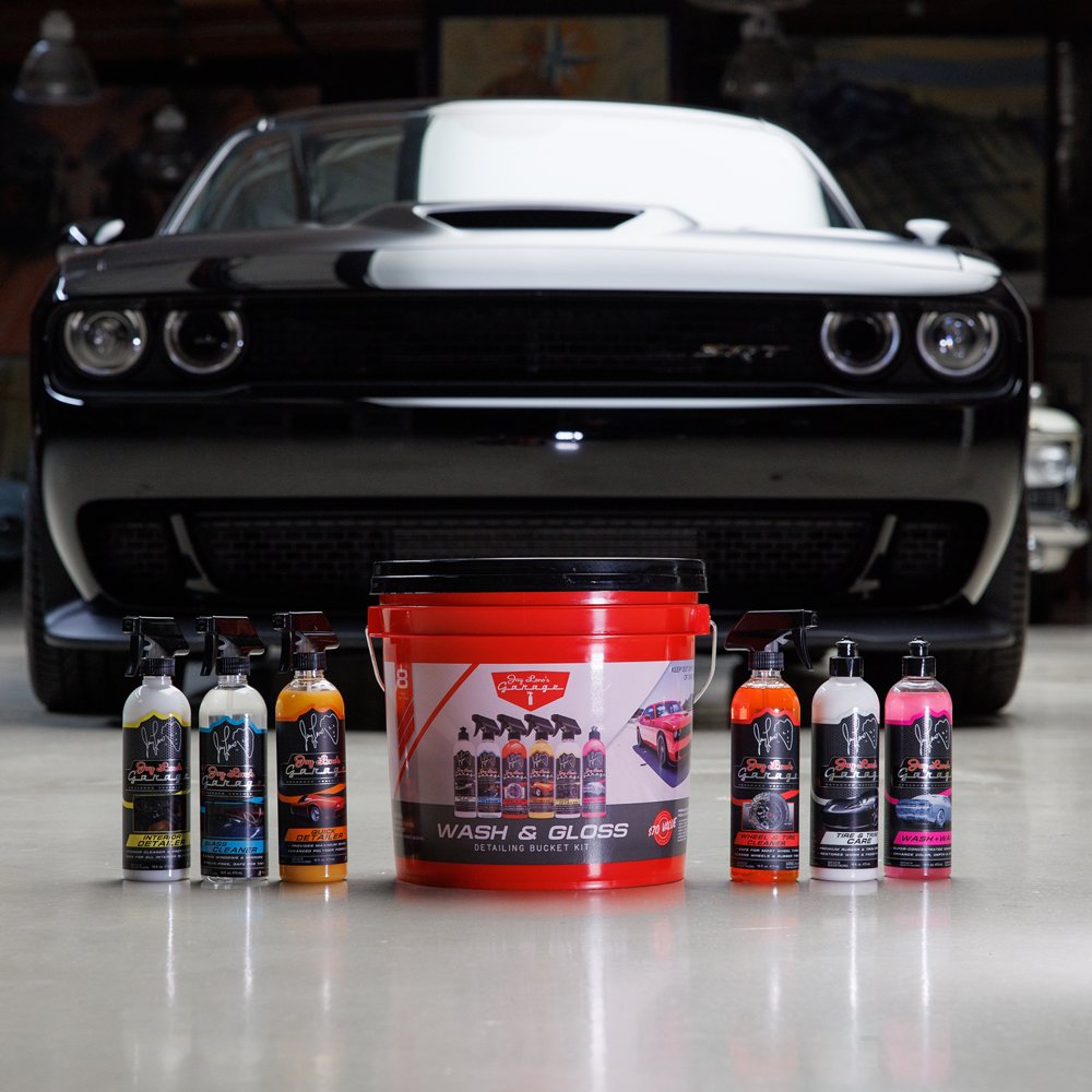  8-Piece Jay Leno's Garage Wash & Gloss Detailing Bucket Kit 