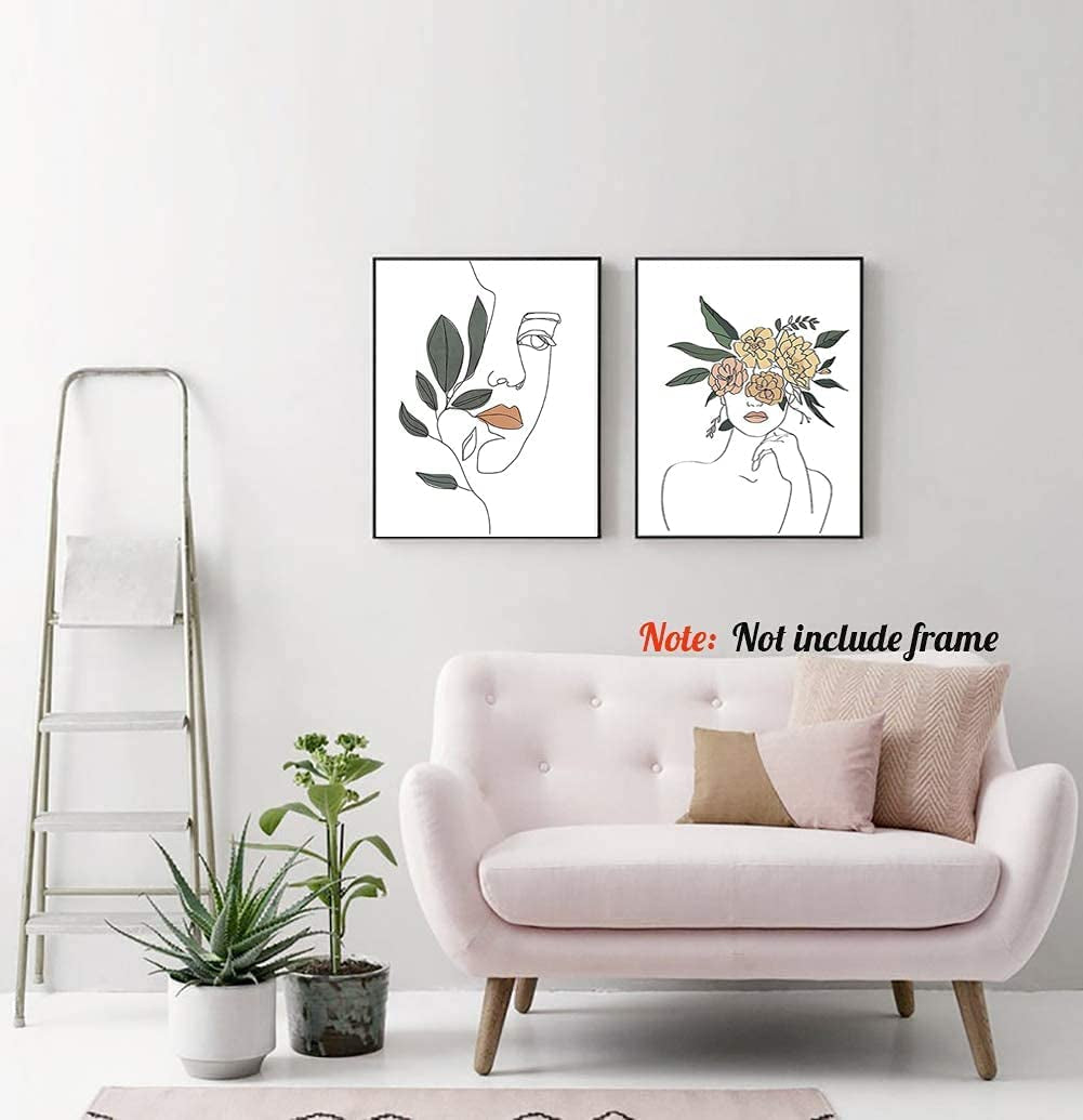  Set of 4 Flower Canvas Wall Art Painting 