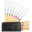 8 Pcs Marshmallow Roasting Sticks for Fire Pit 32Inch, Smores Sticks Skewers, Telescoping Hot Dog Roasting Sticks for Campfire