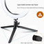 10" Desktop Selfie Ring LED Light with 360° Rotatable Tripod & Phone Holder