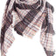 Womens Warm Scarf Triangle Shawls Winter Scarves Stripe Plaid Fichu Rough Surface