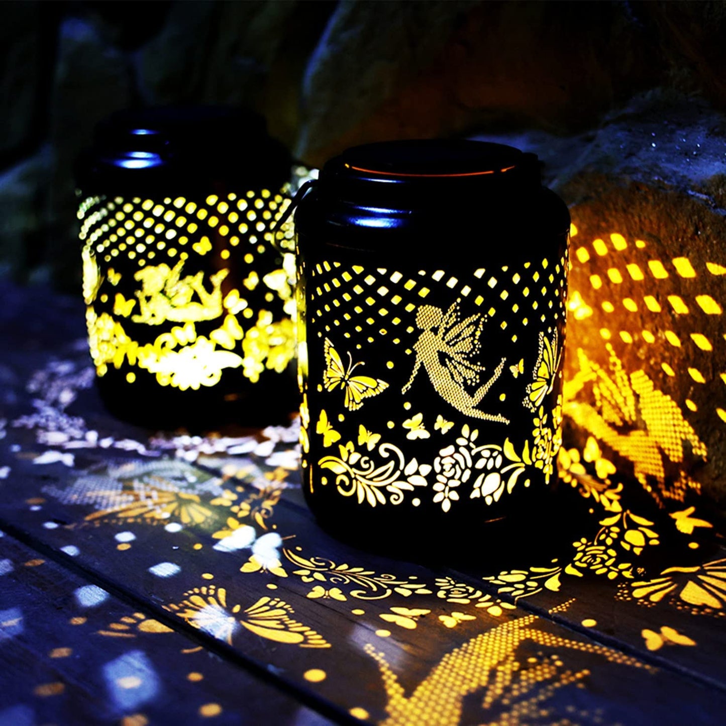 2 Packs Solar Fairy Butterfly Lantern 