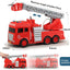 Toddler Fire Truck with Lights, Sounds, Working Water Pump and Rescue Ladder, Woumserta Big Firetruck Toys for Kids 3-8 as Birthday Gift, Push Fire Truck Toys for Boys Girls Staying at Home