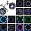  Bike Wheel Lights, Bicycle Wheel Lights Waterproof RGB Ultra Bright Spoke Lights 14-LED 30pcs Changes Patterns -Safety Cool Bike Tire Accessories Kids Adults-Visible from All Angle