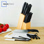 23 Piece Knife and Kitchen Tool Set with Wood Storage Block
