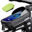 Bike Phone Holder Bike Phone Mount, 3D Hard Eva with 0.25mm Sensitive TPU Touch-Screen, with Rain Cover for Phones under 6.9''