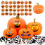  64 Packs Halloween Stickers Pumpkin Decorating Stickers for Children , 32 Sheet Small Pumpkin Face Stickers for Halloween Party Supplies Trick or Treat Party Favors