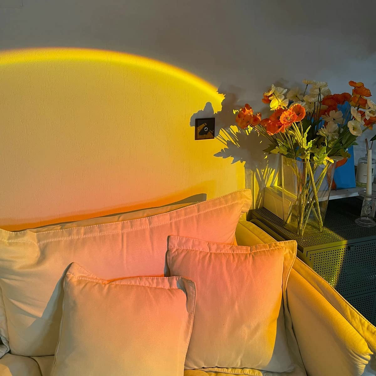 Sunset Projection Lamp, Romantic Led Night Light Projector, 180 Degree Rotation USB Sunset Lamp Projector