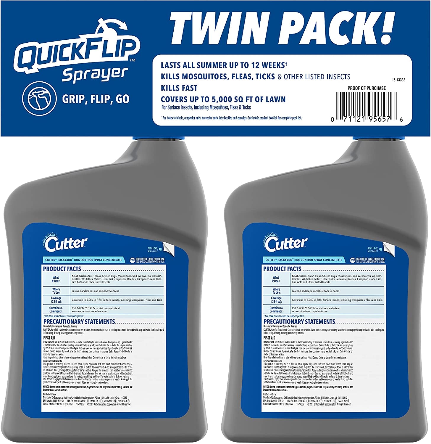 Cutter Backyard Ready To Use, 32 oz, Twin Pack