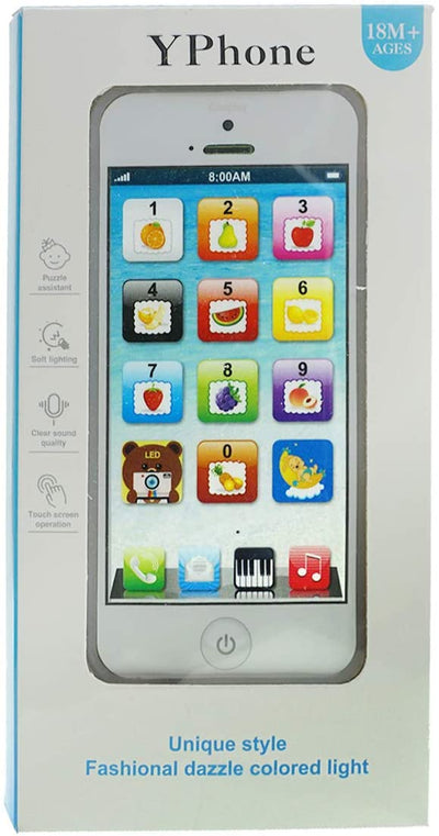 Child'S Interactive My First Own Cell Phone - Play to Learn, Touch Screen with 8 Functions and Dazzling LED Lights
