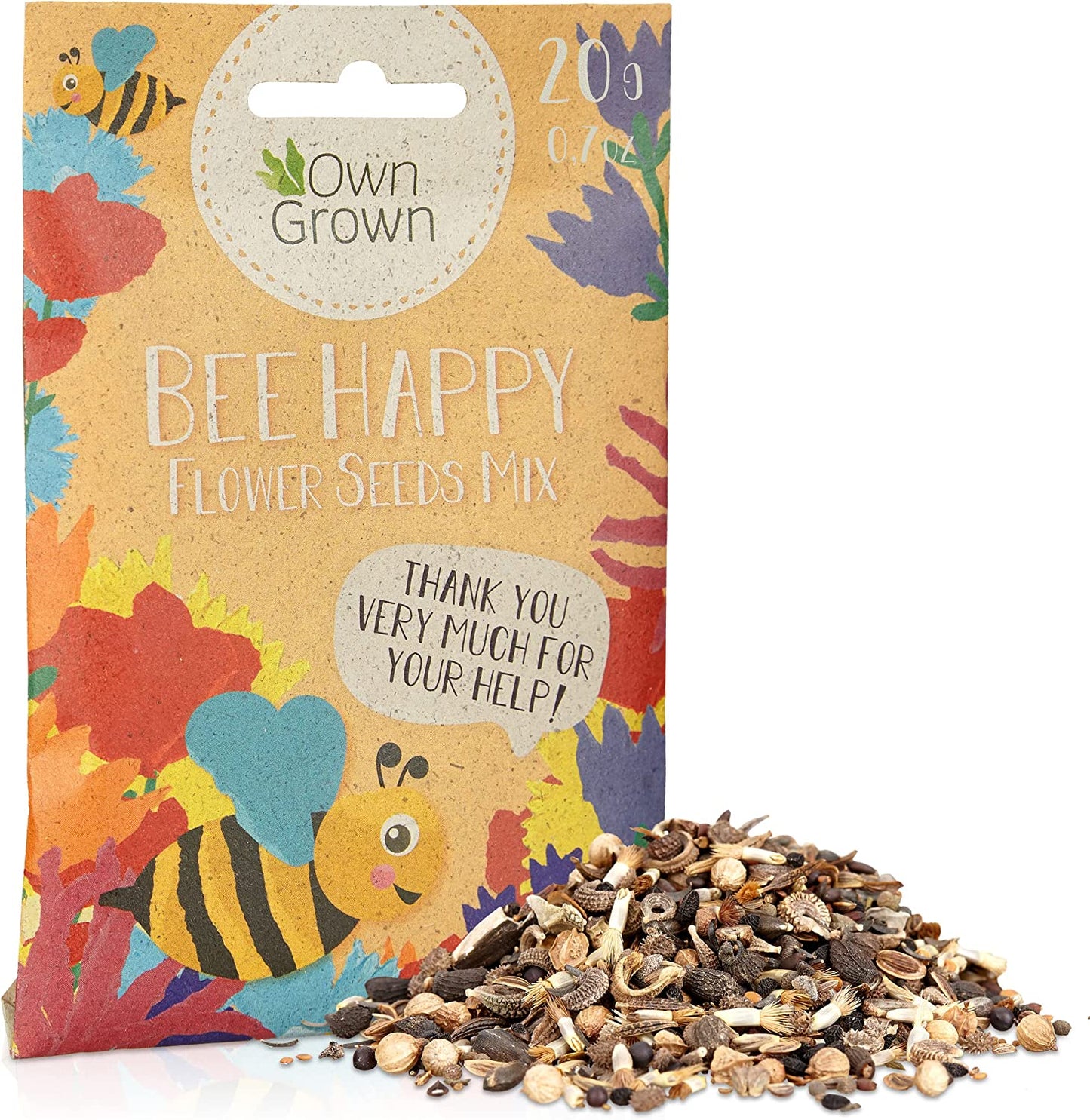  Bee Friendly Wildflower Seeds Mix: Approx. 10,000 Bee Flower Seeds