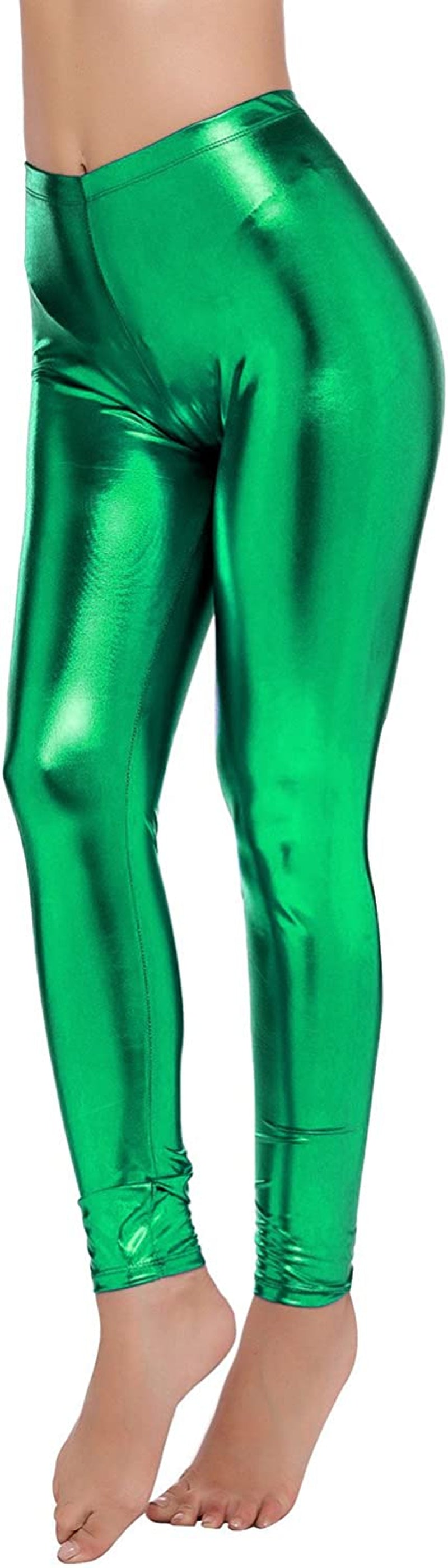 Womens Metallic Leggings 