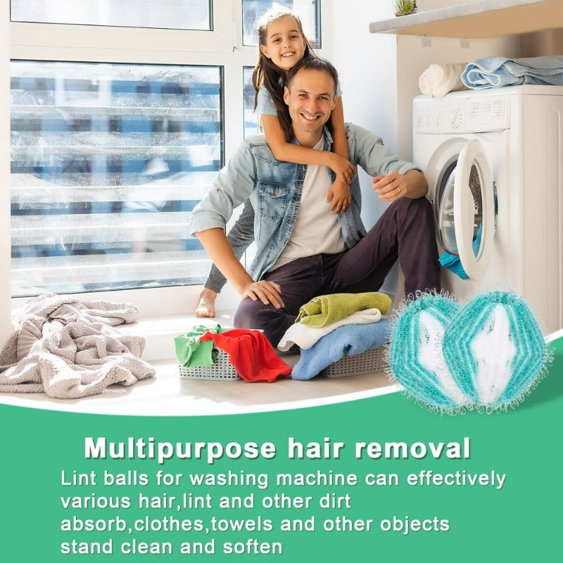 12 Pcs Pet Hair Remover for Laundry Non Toxic Reusable  Laundry Lint Dryer Balls